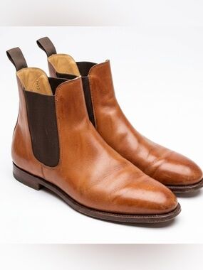 Peal & Co. Brooks Brothers Chestnut Brown Leather Chukka Boots